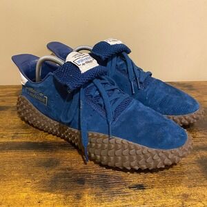 Adidas Kamanda Mens Blue Suede Gum Sole Terrace Sneakers B41936
